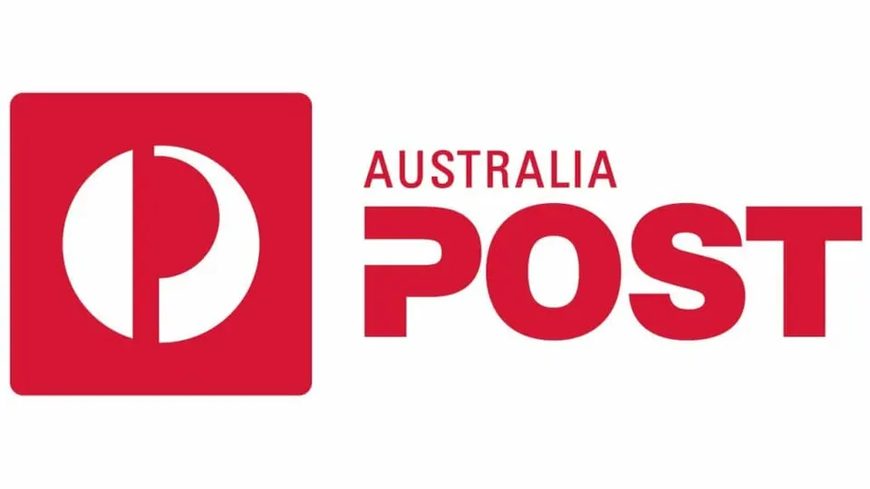 Australia Post logo with a red square and white stylised letter P